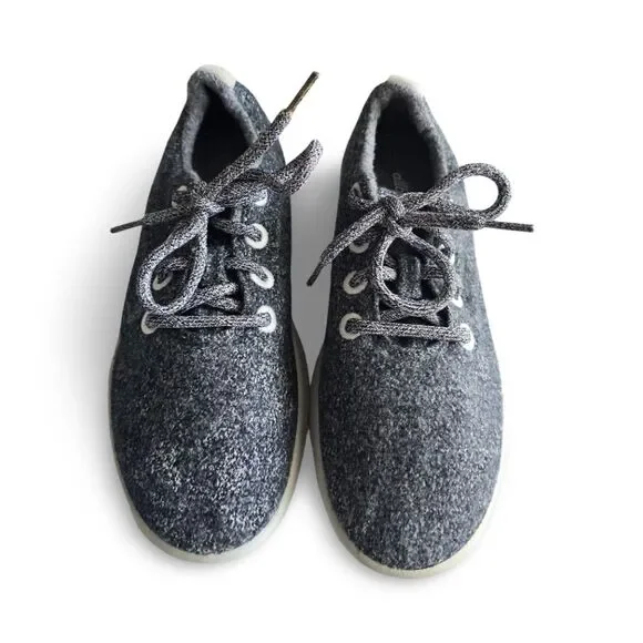 Allbirds Wool Runners Women’s Size 8 Gray Merino Wool Lace Up Comfort Sneakers - Picture 9 of 16